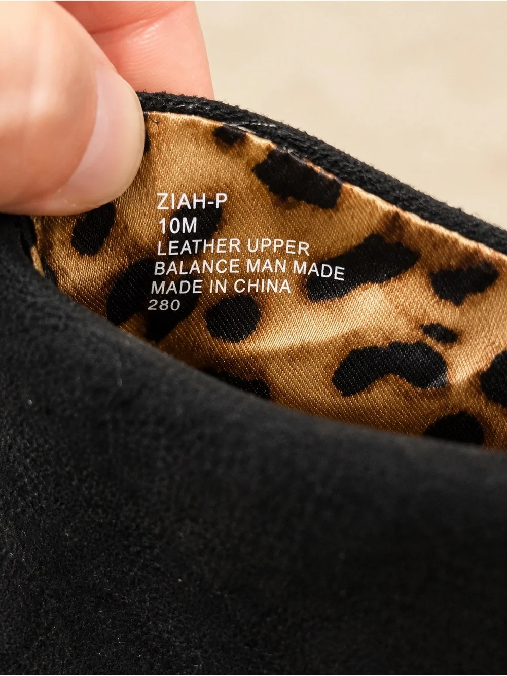 Betsey Johnson Leopard Haircalf  Fringe Wedge Ankle Boot - Black & Tan